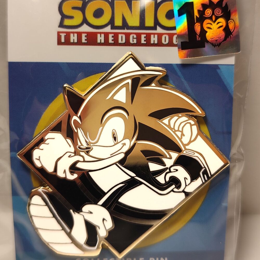 Sonic the Hedgehog Limited Edition Enamel Pin Official Sega Collectible Emblem